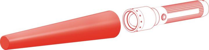 Actual product image Ledlenser Signal cap Ø 35.1 mm, red