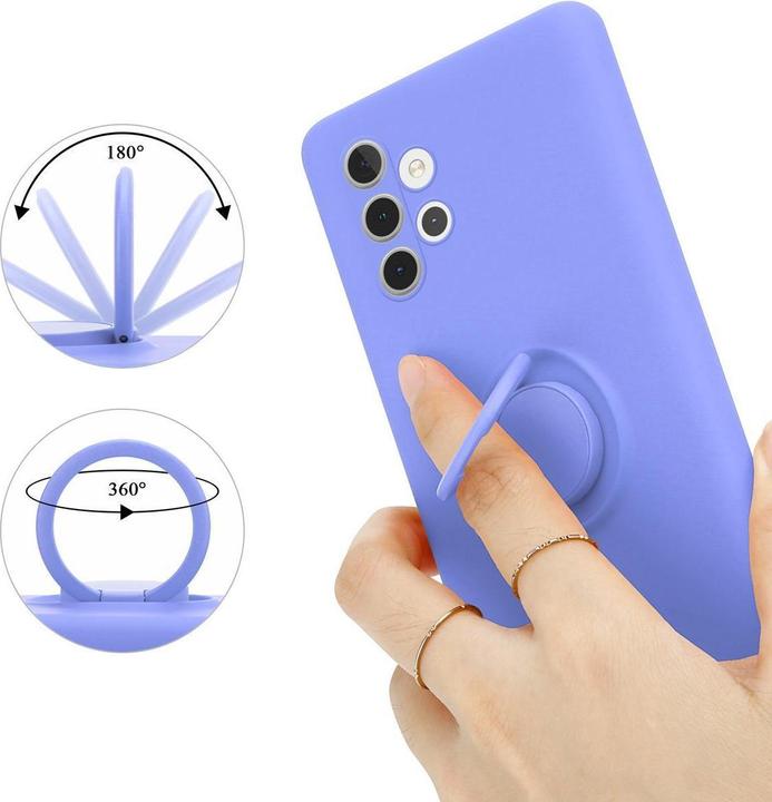 Productafbeelding Cadorabo TPU Vloeibare Ring Silicone Hoesje (Samsung Galaxy A32 5G)
