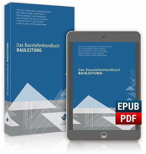 Produktbild Das Baustellenhandbuch Bauleitung (Deutsch, Matthias Jackson, Frank Zillmer, Michael Maurer, Bernd Zimmermann, Forum Verlag Herkert GmbH, 2023)