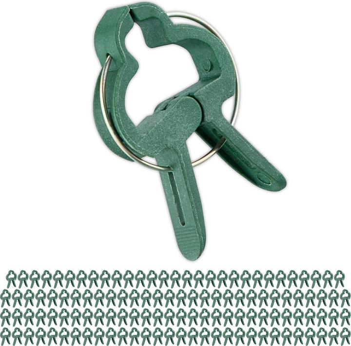 Relaxdays 120x plant clips (4 cm, 3 cm)