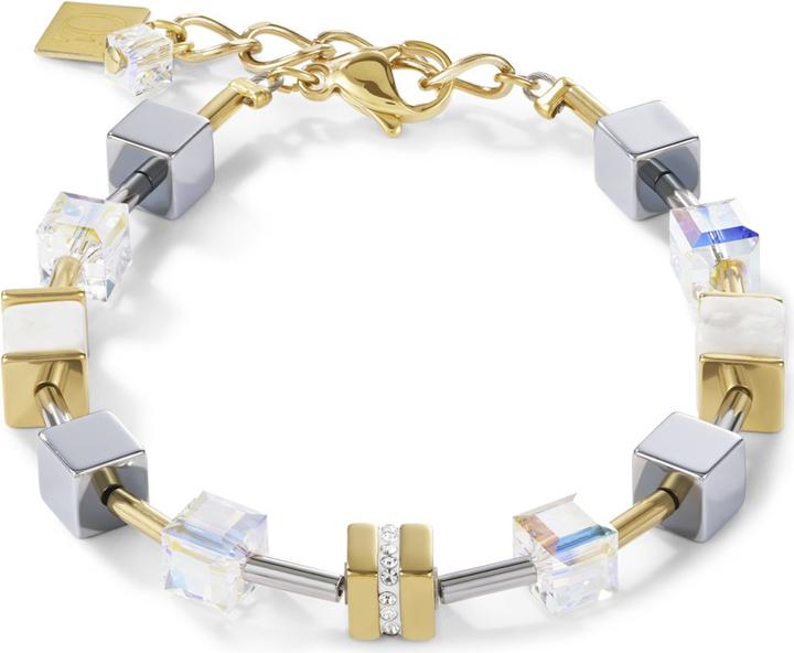 Coeur de Lion GeoCube Armband (21 cm, Edelstahl)