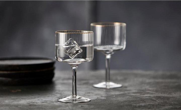 Produktbild Lyngby 32 cl - Glas - Klar m. guldkant (4.50 dl, 4 x, Gin Gläser)