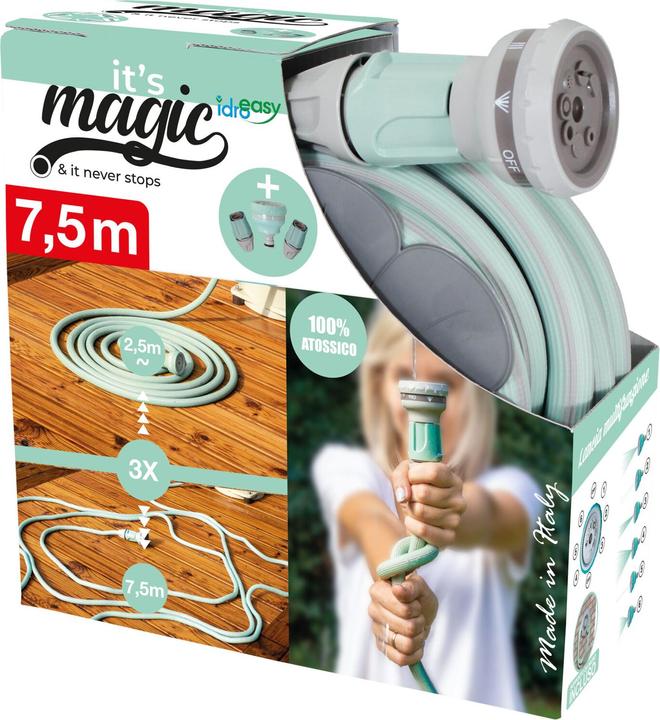 Immagine prodotto IdroEasy Tubo per irrigazione 15 m Ikra Magic Soft Smart Hose (15 m, 12.50 mm)