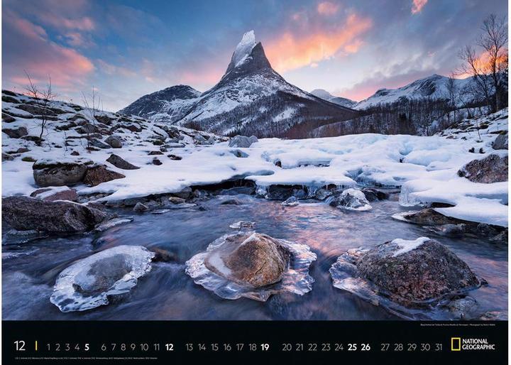 Image du produit National Geographic Calendrier Paysages 2021 (B2, Non contraignant, Allemand)