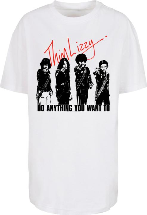 Actual product image Merchcode Ladies Thin Lizzy - Do Anything Oversized Boyfriend Tee - 160067 (4XL)