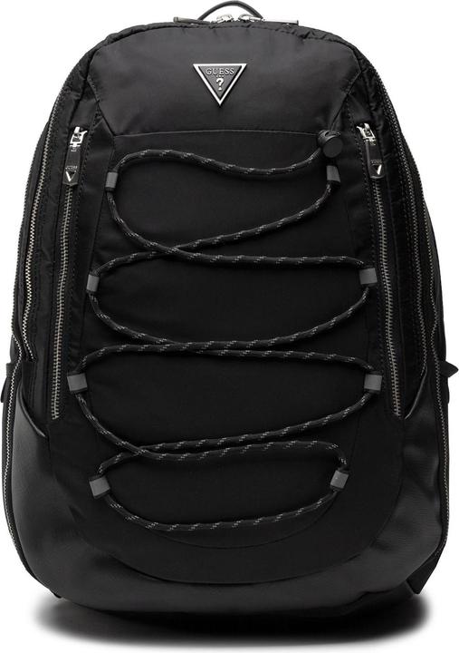 Actual product image Guess Certosa, Nylon, Textile Crossbody Bag, Black, HMECRNP2209, 33 x 46 x