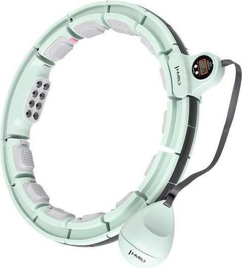 HMS Hhm13 Hula Hoop Green With Magnets And Weight + Counter (40 cm, 400 g)