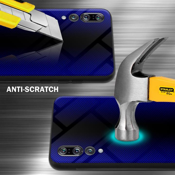 Productafbeelding Cadorabo TPU gestreepte glasplaat (Huawei P20 Pro, Huawei P20 Plus)