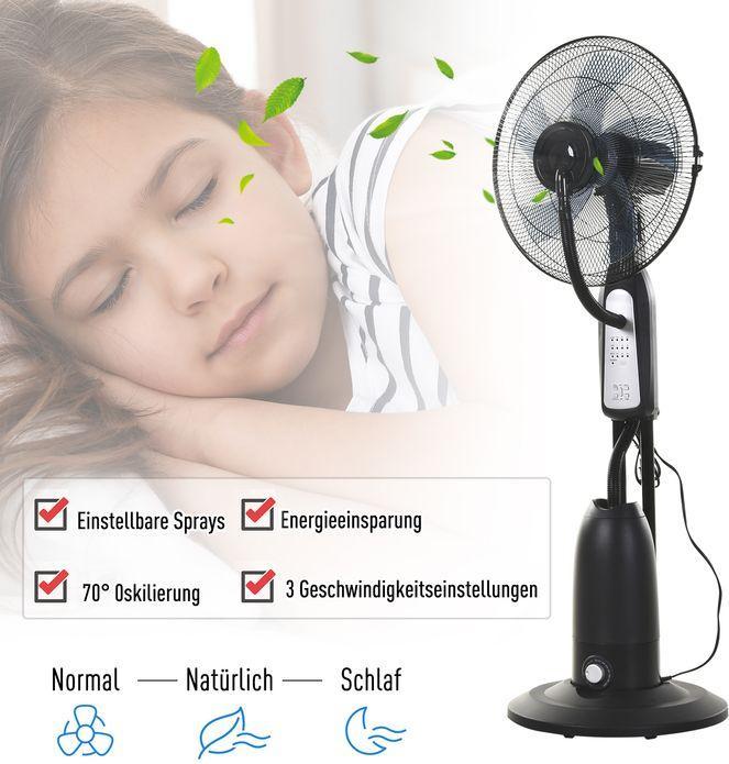 Immagine prodotto Jamb Ventilatore a piedistallo con nebulizzatore (57 dB)