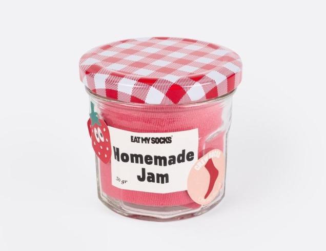 Actual product image Eat My Socks Socks, Homemade Jam, Strawberry (One size)