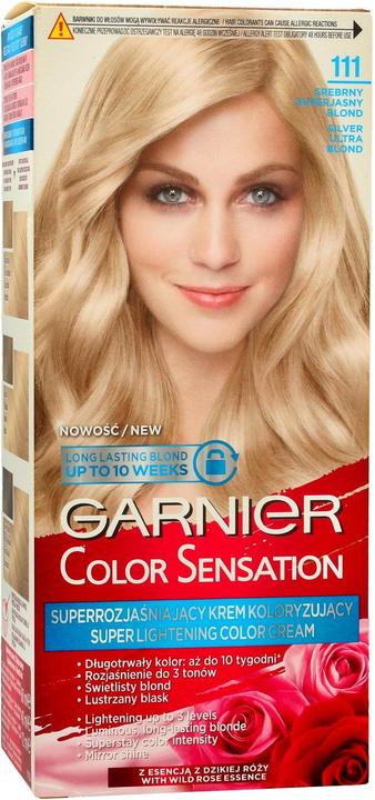 Actual product image Garnier Color Sensation cream coloring 111 Silver U. Blonde - Silver super-bright blonde - 0341045 (111 Silver super light blonde)