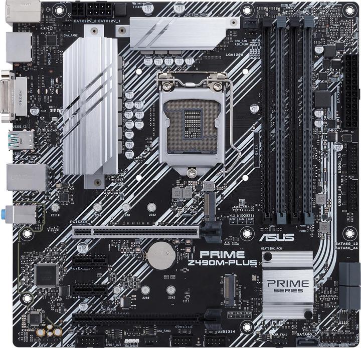 Produktbild ASUS PRIME Z490M-PLUS (LGA 1200, Intel Z490, mATX)