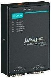 Produktbild Moxa UPORT 1250 - USB zu 2-Port RS-232422485 serieller Hub (USB-A, 2 Ports)