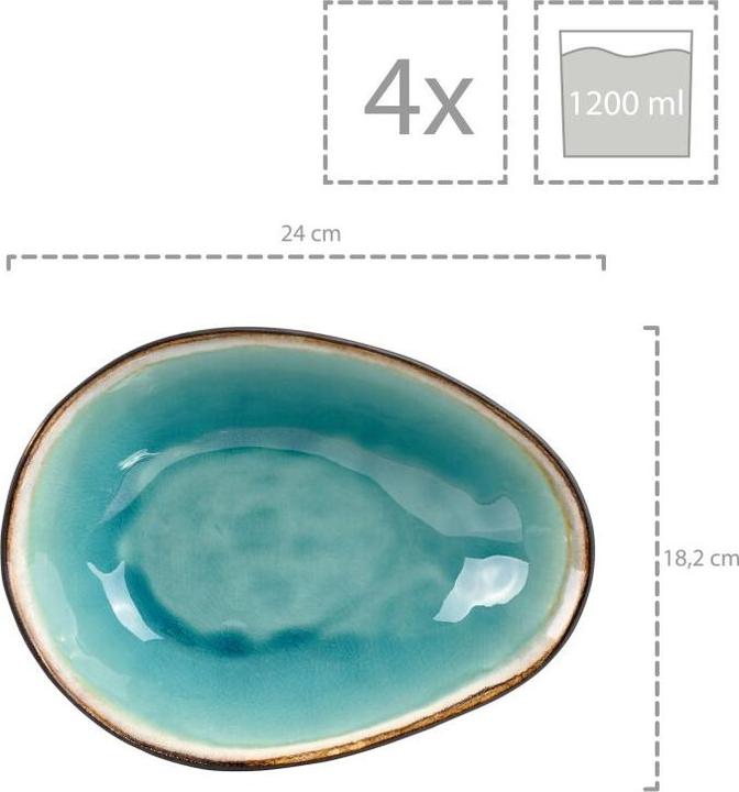 Actual product image Sänger Geschirr Pastaschalen Capri (4 x, 0.00 cm)