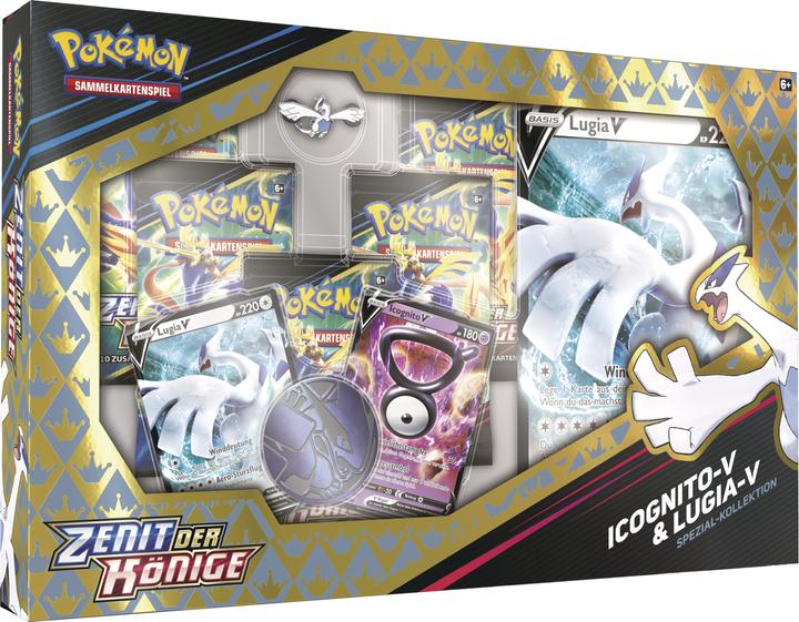 Produktbild Pokémon Spezial-Kollektion Zenit der Könige: Icognito-V & Lugia-V (Deutsch, Box Set & Collection)