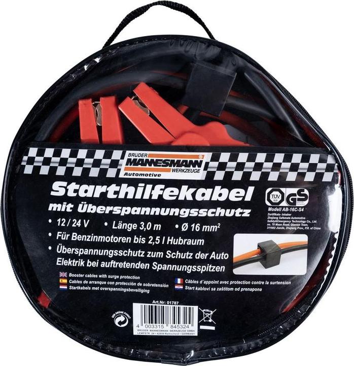 Produktbild Mannesmann Starthilfekabel 16 mm, in Rundtasche