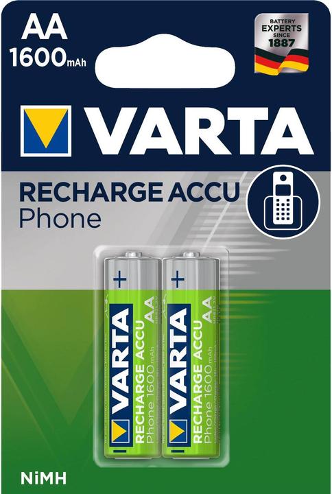 Varta Recharge Accu Phone (2 pz., AA, 1600 mAh)