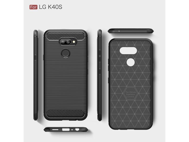 Actual product image Screenguard LG K40S Cover Carbon Brushed Soft TPU (K40s)
