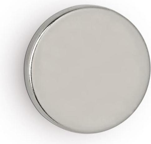 Produktbild Maul Neodym-Scheibenmagnet, 20 mm, Haftkraft: 4,2 kg, silber (4 x)