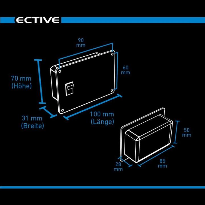 Produktbild Ective RC2 Fernbedienung mit Ladestandsanzeige für Wechselrichter