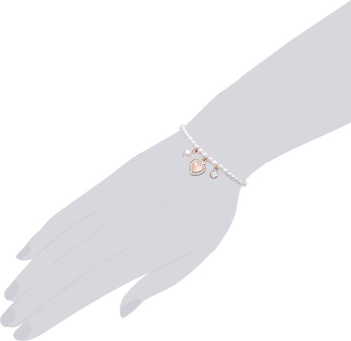 Immagine prodotto Lulu & Jane Cuore in metallo in lega di cristallo con nucleo a conchiglia in oro rosa 18,0 cm - 33210 (18 cm, Lega metallica)