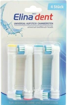 Elina Kompatible Oral B Ersatzzahnbürstenköpfe (4 x)