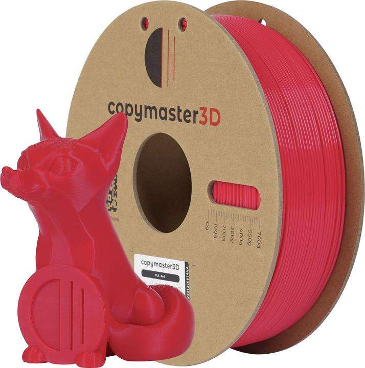 Immagine prodotto Copymaster3D PLA Filament for 3D Printer, 1.75 mm, Red (PLA, 1.75 mm, 1000 g, Rosso)