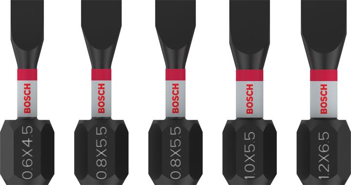 Bosch Professional Zubehör PRO Slotted Impact Bit (SL 6.5, SL4.5, SL 5.5)