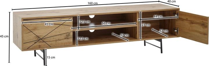 Immagine prodotto FineBuy Alice (160 x 40 x 45 cm)