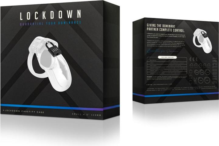 Image du produit Lockdown Cage de chasteté Transparent - Petit