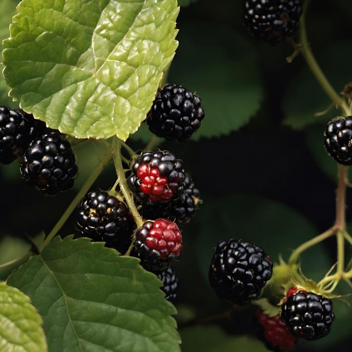 Actual product image Plant in a Box Rubus fruticosus Thornfree - set of 2 blackberry plants (50 cm)