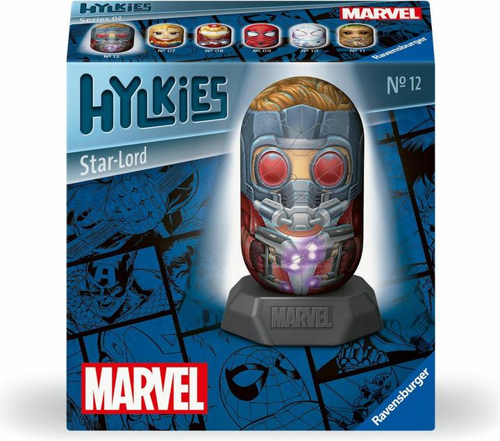 Immagine prodotto Ravensburger Hylkies: La nuova serie di figure da collezione da assemblare da soli. Figura #12 - Star-Lord. (54 pezzi)