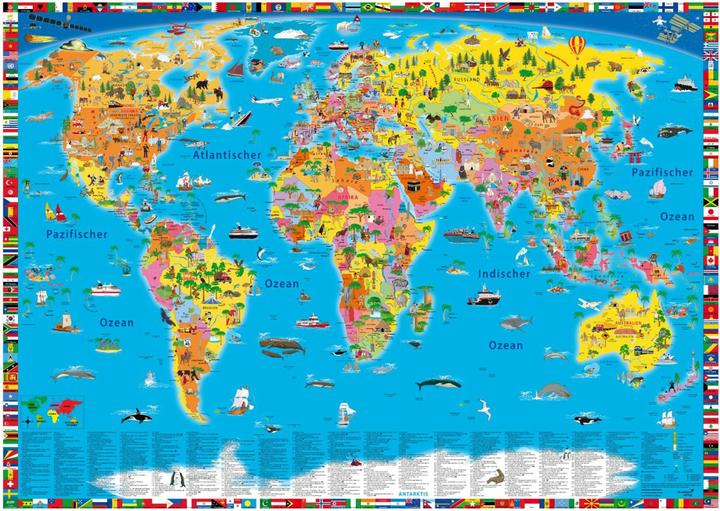 Immagine prodotto Mappa politica mondiale illustrata