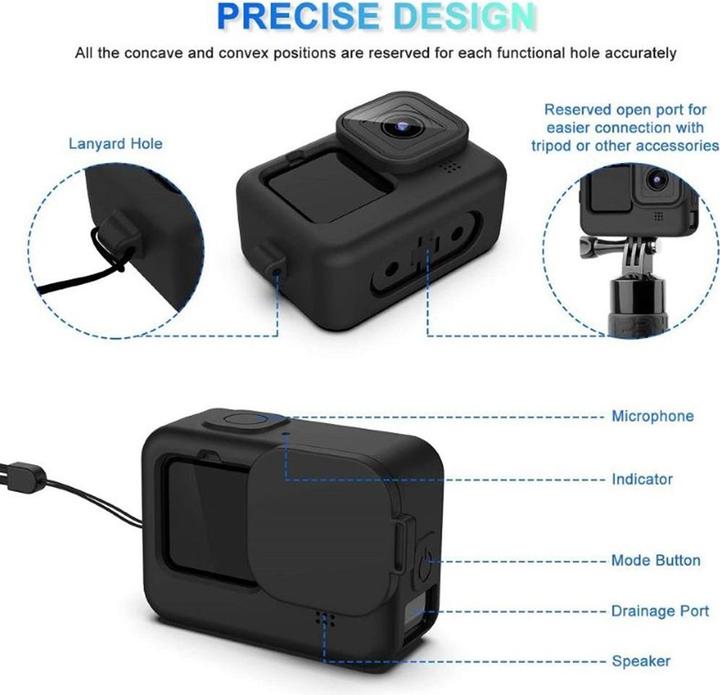 Image du produit Ueli Express GoPro Hero 12 / 11 / 10 / 9 Black Boîtier étanche Filtre de plongée et kit de démarrage de voyage (Hero 12, Hero 11 Noir, Hero 10 Noir, Hero 9 Noir)