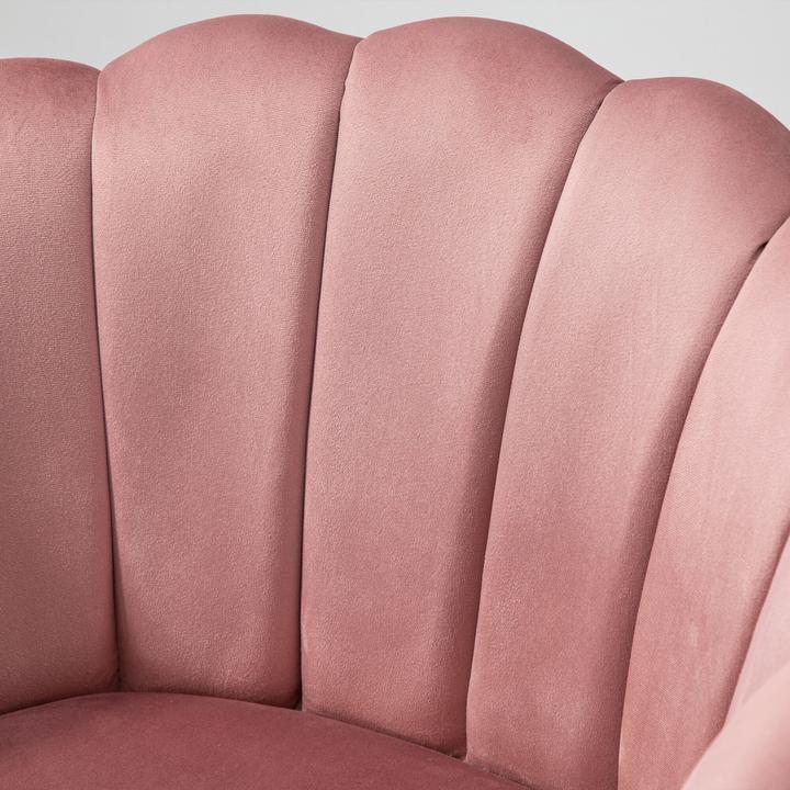 Produktbild Homcom Stuhl Lotusblumen-Design, Elegante Ergänzung für Ihren Wohnbereich, Luxuriöser Samt-Polyester Bezug