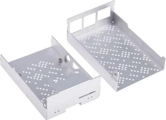 Immagine prodotto OKdo ZP-0095 - Custodia in alluminio di colore grigio da utilizzare con Raspberry Pi 4
