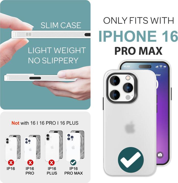 Actual product image Nalia Matt silicone cover (Apple iPhone 16 Pro Max)