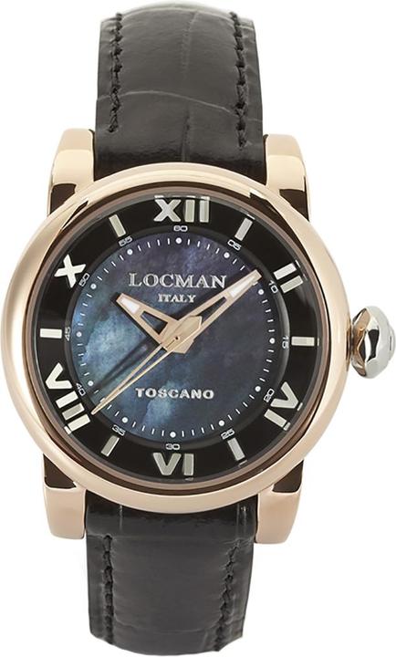 Locman Italy Unisex Toscano schwarz Ref. 0595 (Analoguhr)