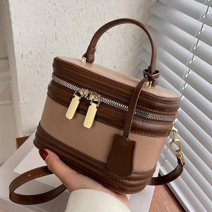 Actual product image Only-Bags.Store Elegante Messenger Bag, verstellbarer Riemen, Reissverschluss, Polyester gefüttert, Randfarbe