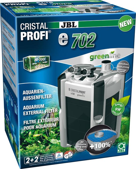 Produktbild JBL Aquaristik und Terraristik CristalProfi e702 (200 l, Aussenfilter, Salzwasser)