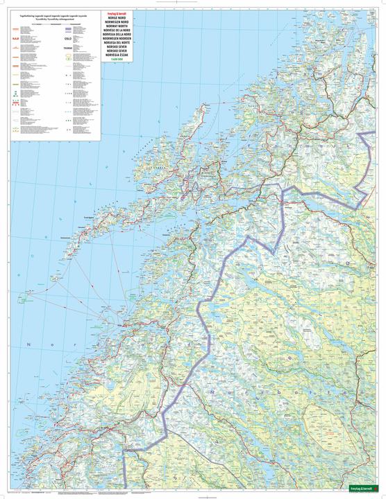 Image du produit Norvège Nord, carte routière 1:400.000, freytag & berndt