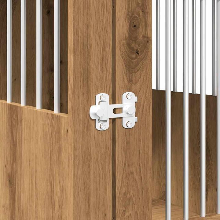 Image du produit VidaXL Cage pour chien style meuble en chêne Artisan 64,5x80x71 cm