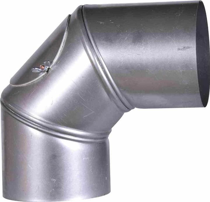 FireFix Stovepipe bend.90° FALØ110mm rotatable with door