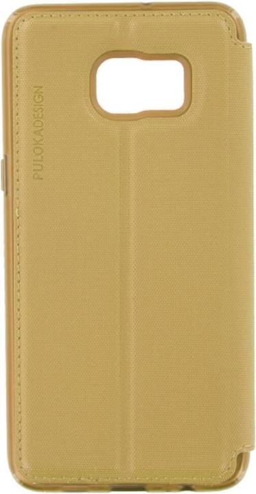 Image du produit Puloka Étui à clapet Samsung Galaxy S6 Edge Plus Gold (Samsung Galaxy S6 Edge+)