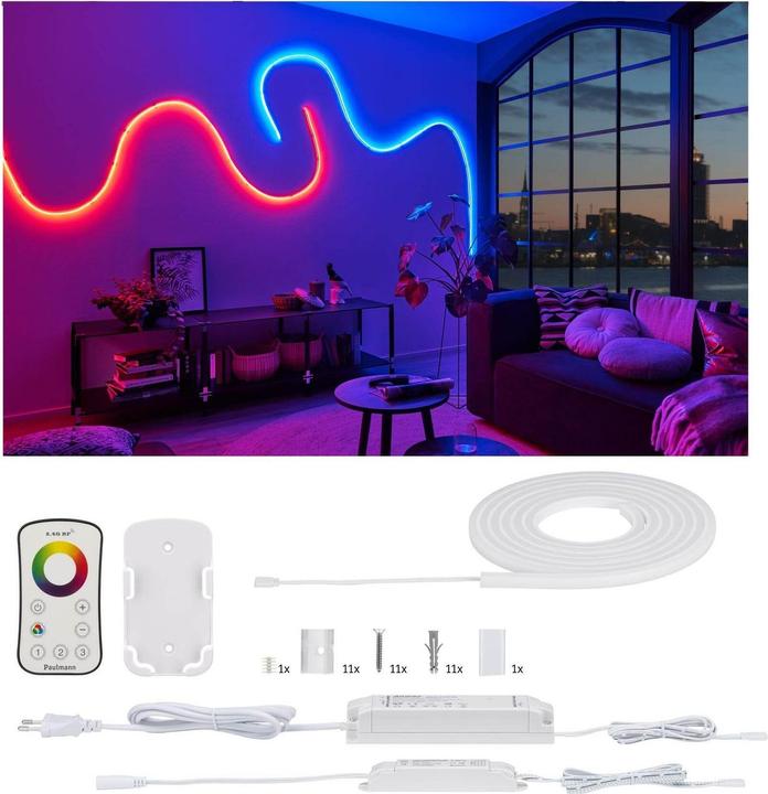 Image du produit Paulmann Kit MaxLED Flow Stripe (Multicolore, 300 cm, Intérieur)