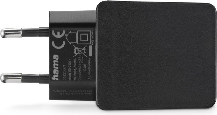 Immagine prodotto Hama Caricabatterie, 2x USB-A, 12W, nero (12 W)