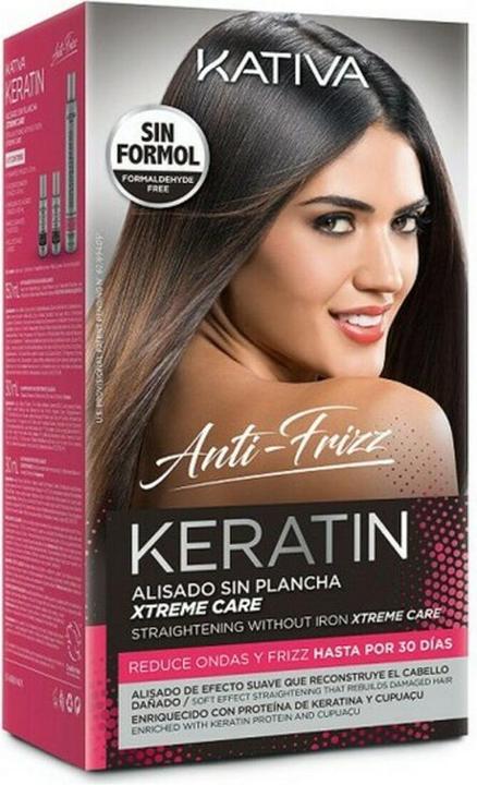 Immagine prodotto Kativa Trattamento lisciante per capelli Keratin Xtreme Care 3 pezzi (Set per la cura dei capelli)