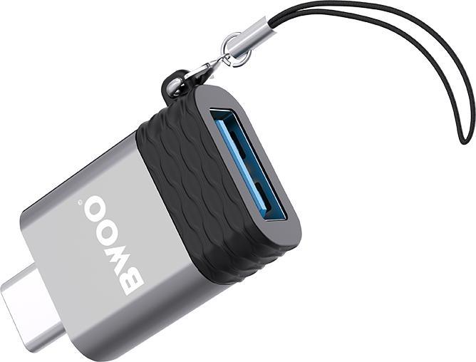 Actual product image Bwoo adapter BZ-35 USB - USB-C gray OTG