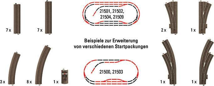 Actual product image Trix H0 C Track T62900 Supplement S (Track H0)