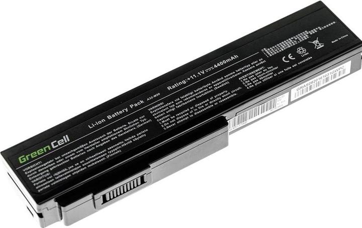 Image du produit GreenCell AS08 - Batterie - ASUS - G50 G51 G60 M50 M50V N53 N53SV N61 N61VG N61JV (6 cellules, 4400 mAh)